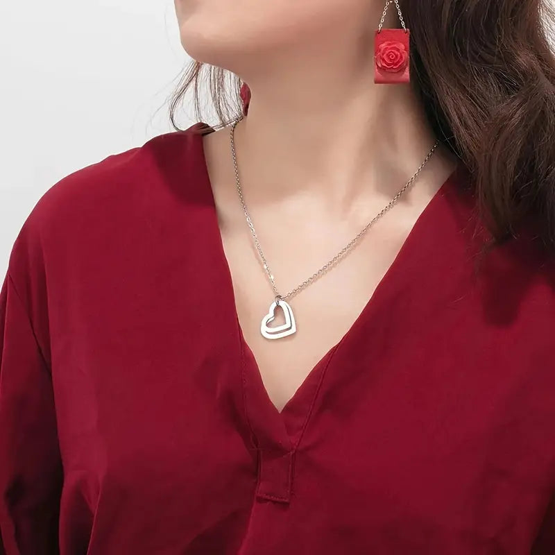 Divine Diamond Gepersonaliseerde Hartvormige Naamketting