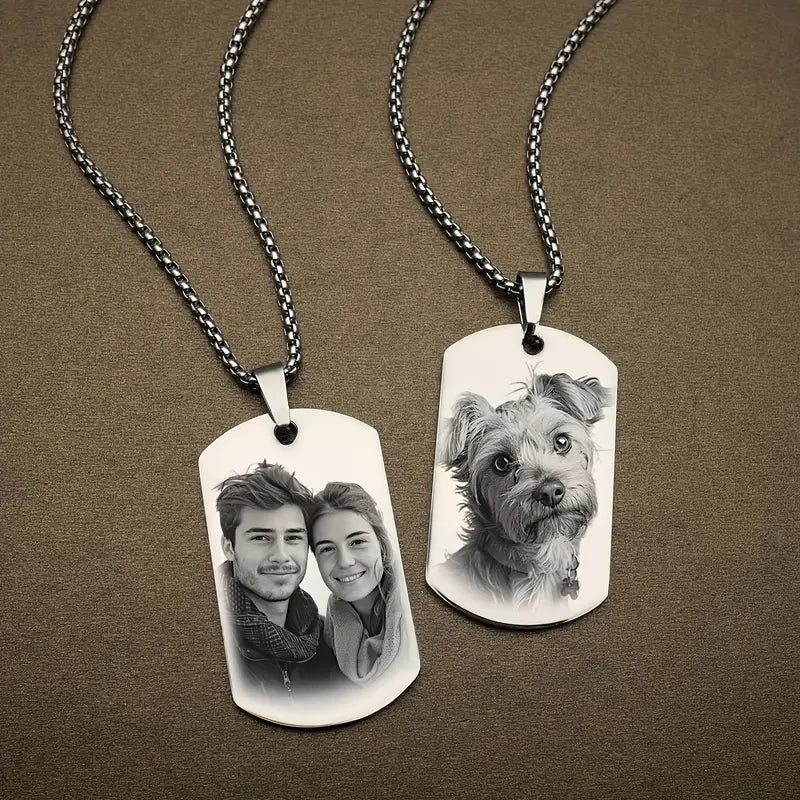 Divine Diamond Gepersonaliseerde Tag Ketting